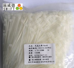 satın al PA66 Naylon Tel Bağları, Doğal Kablo Bağları UL94V - 2 Yanıcılık 100mm Uzunluk online manufacture
