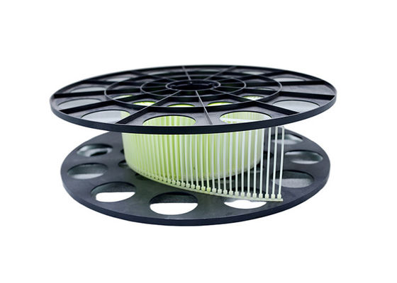 Paket PA66 Malzemesi İçin Beyaz 100mm Otomatik Kablo Bağı Makarası